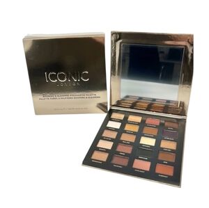 Iconic London Booming And Gleaming Eyeshadow Palette 20 Neutral Shades